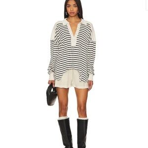 We The Free All For You Polo in Cream Combo NWOT Size S